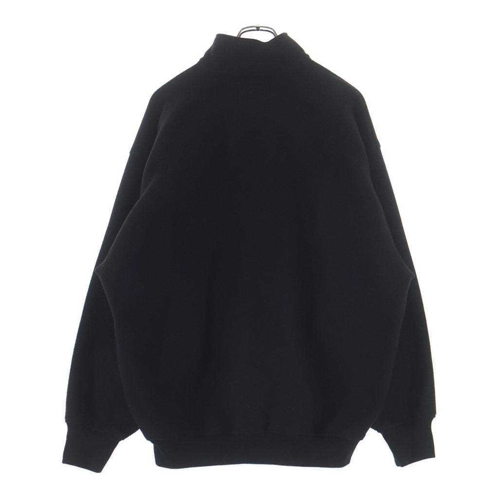 WTAPS(ダブルタップス) Depst 02 デペスト02 ハーフジップ フリースプルオーバースウェット ブラック 242ATDT-CSM26