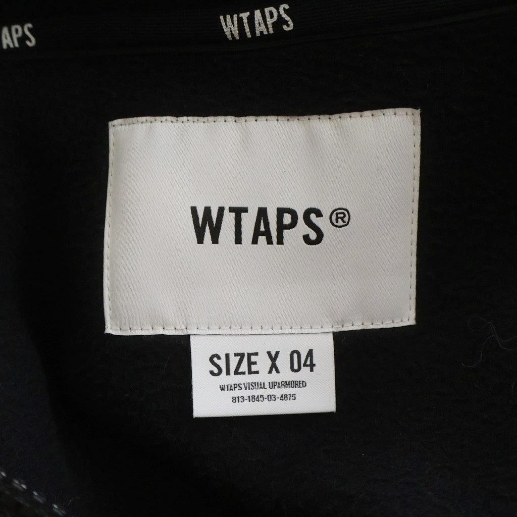 WTAPS(ダブルタップス) Depst 02 デペスト02 ハーフジップ フリースプルオーバースウェット ブラック 242ATDT-CSM26