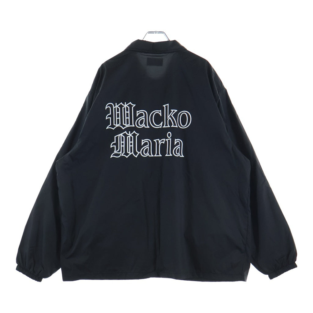 WACKO MARIA(ワコマリア) 24SS Nylon Coach Jacket バックロゴプリント ナイロンコーチジャケット ブラック