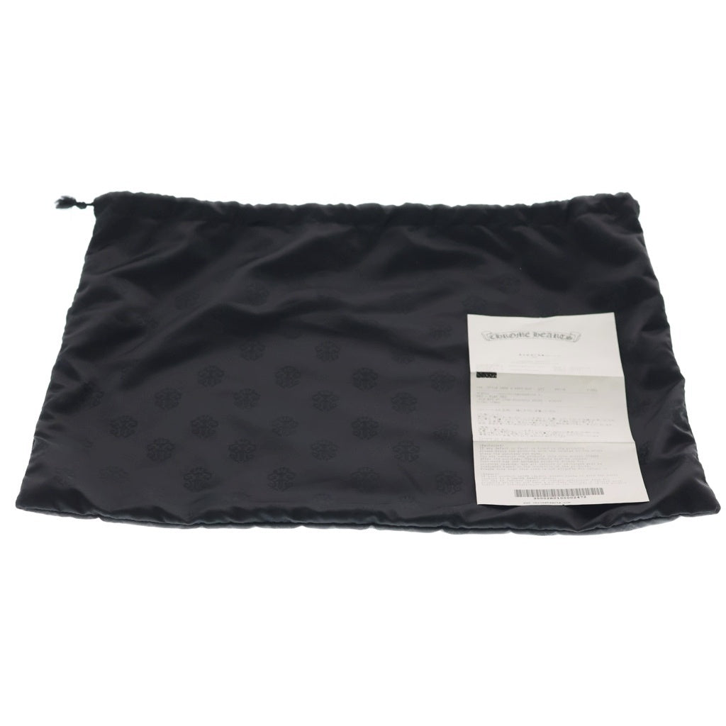 CHROME HEARTS(クロムハーツ) FLAT MED PLANE レザー フラット プレーン クラッチバッグ セカンドバック ブラック