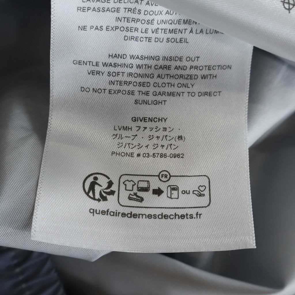 GIVENCHY(ジバンシィ) Reflective Hooded Windbreaker リフレクティブ ウインドブレーカー ジップアップ ナイロンジャケット ブルー BM016R15D8