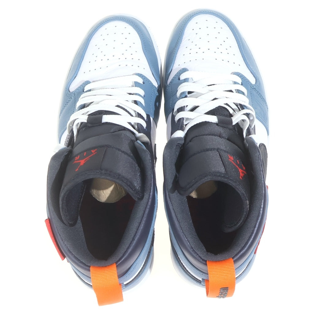 NIKE(ナイキ) ×FACETASM AIR JORDAN 1 MID CU2802-100 ファセッタズム エアジョーダン1 ミッドカットスニーカー シューズ ホワイト/ブルー US10.5/28.5cm