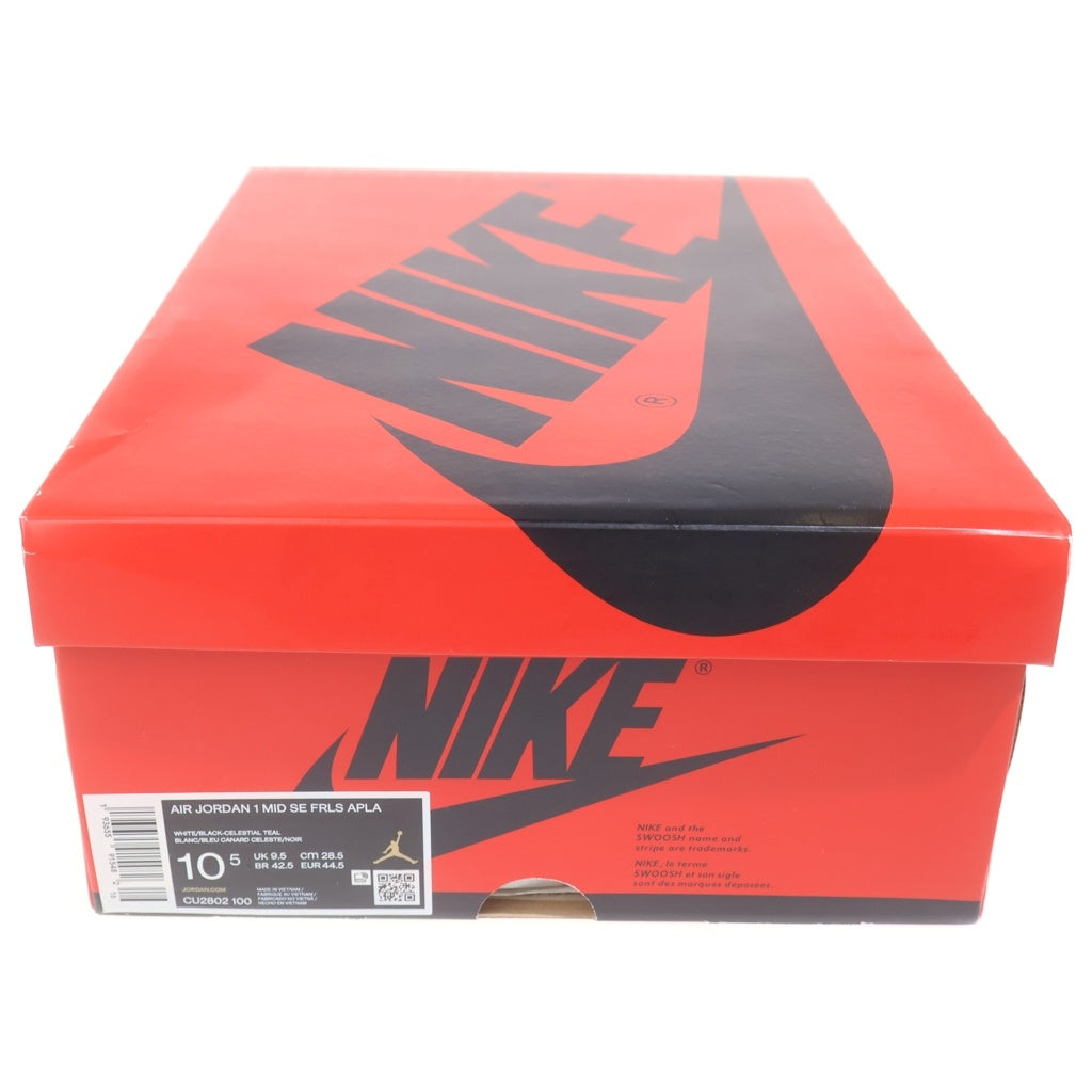 NIKE(ナイキ) ×FACETASM AIR JORDAN 1 MID CU2802-100 ファセッタズム エアジョーダン1 ミッドカットスニーカー シューズ ホワイト/ブルー US10.5/28.5cm