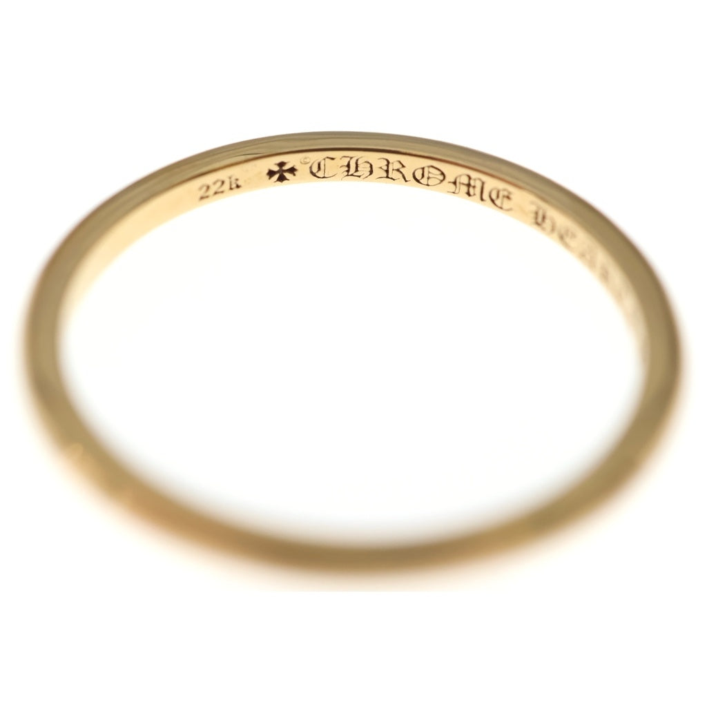 CHROME HEARTS(クロムハーツ) 22K WD ROUND BBLGM ウェディング ラウンドプレーン バブルガム リング ゴールド