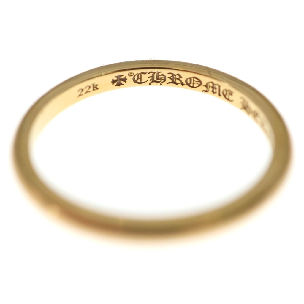 CHROME HEARTS(クロムハーツ) 22K WD ROUND BBLGM ウェディング ラウンドプレーン バブルガム リング ゴールド