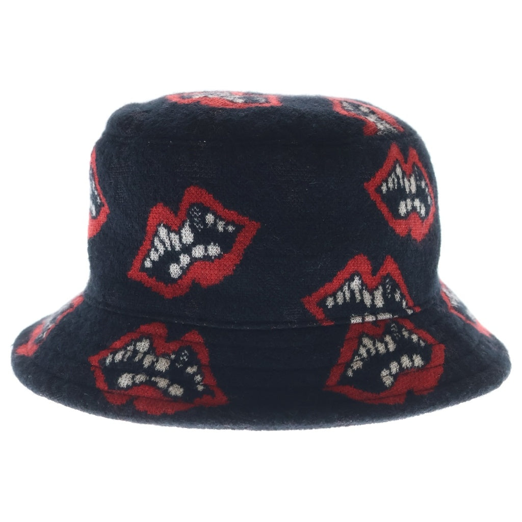 CHROME HEARTS(クロムハーツ) ×MATTY BOY Chomper Bucket Hat マッティボーイ チョンパー カシミヤバケットハット 帽子 ブラック/レッド