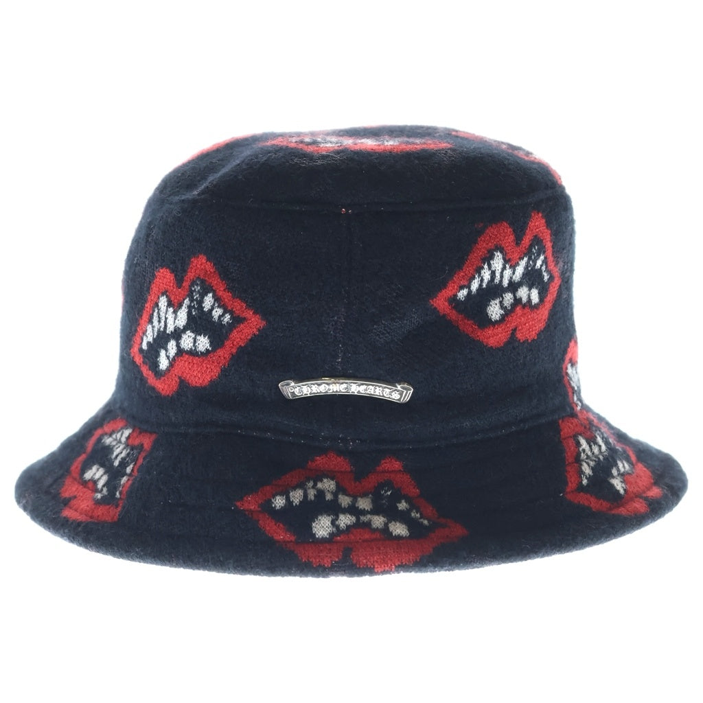 CHROME HEARTS(クロムハーツ) ×MATTY BOY Chomper Bucket Hat マッティボーイ チョンパー カシミヤバケットハット 帽子 ブラック/レッド
