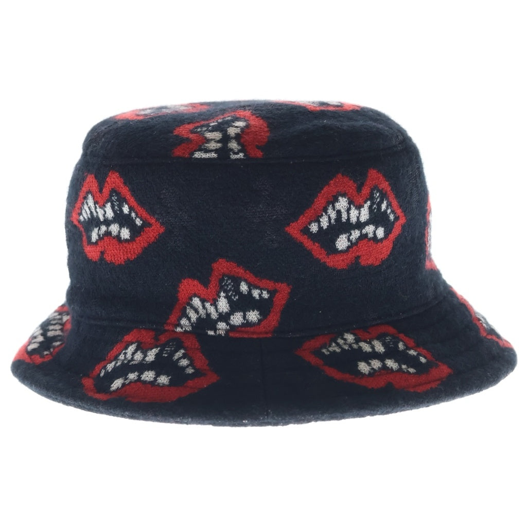 CHROME HEARTS(クロムハーツ) ×MATTY BOY Chomper Bucket Hat マッティボーイ チョンパー カシミヤバケットハット 帽子 ブラック/レッド
