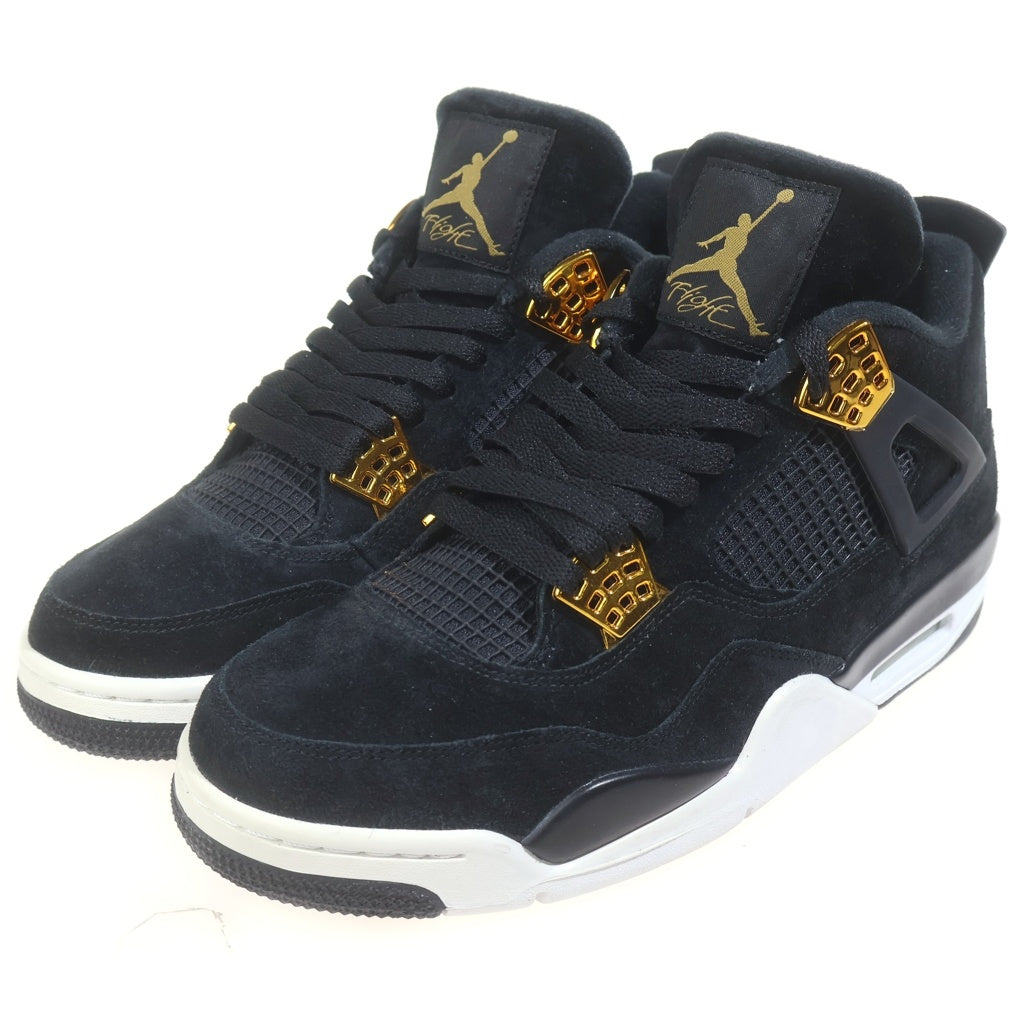 NIKE(ナイキ) Air Jordan 4 Retro Royalty 308497-032 エアジョーダン4 レトロ ロイヤリティー ミッドカットスニーカー シューズ ブラック US10.5/28.5cm