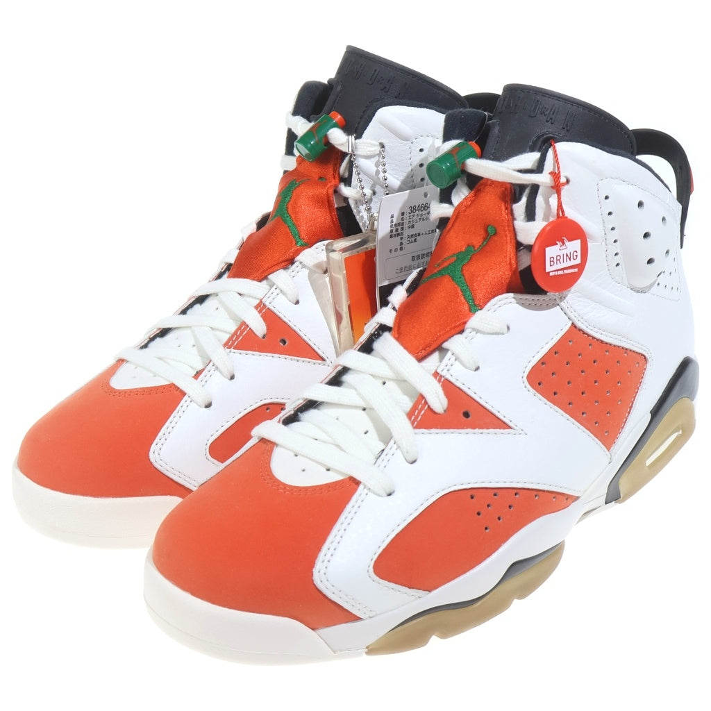 NIKE(ナイキ) IR JORDAN 6 RETRO GATORADE 384664-145 エア ジョーダン 6 レトロ ゲータレード ハイカットスニーカー シューズ ホワイト/オレンジ US10.5/28.5cm
