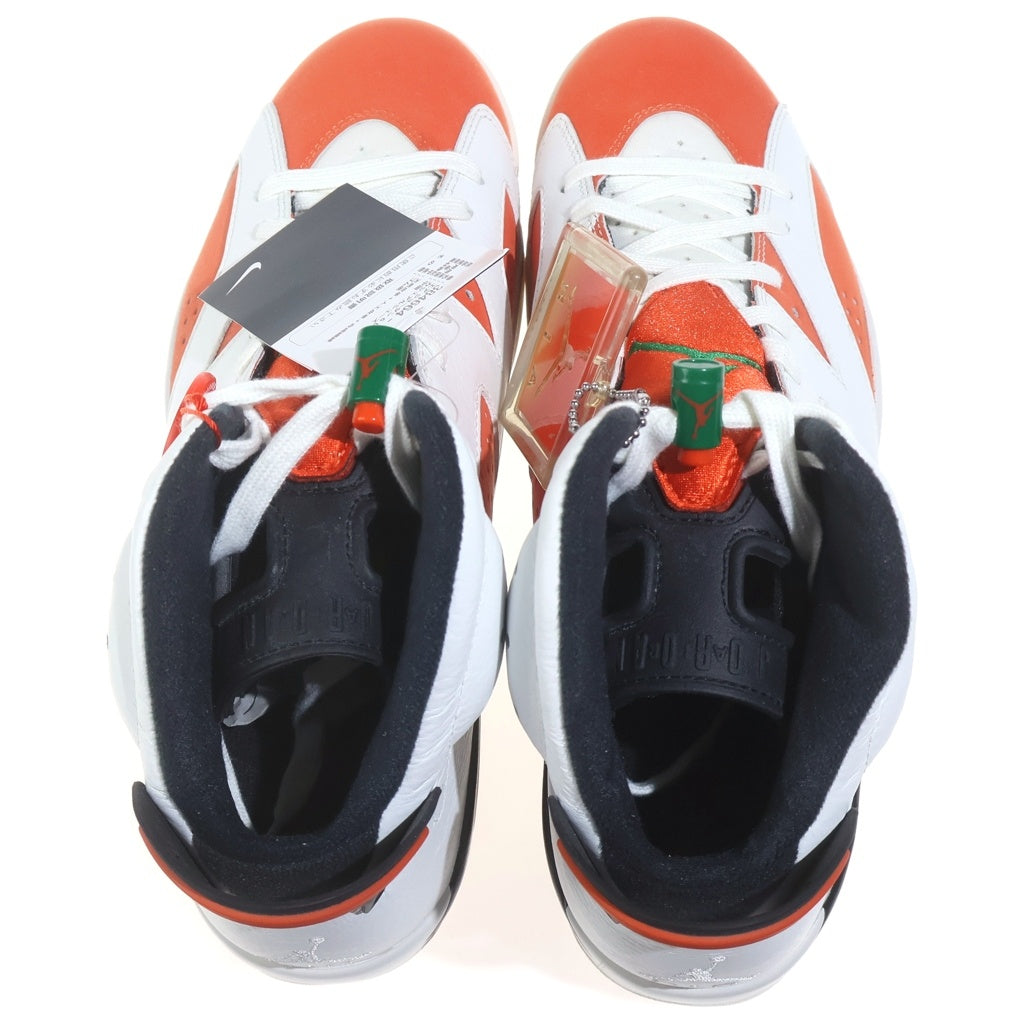 NIKE(ナイキ) IR JORDAN 6 RETRO GATORADE 384664-145 エア ジョーダン 6 レトロ ゲータレード ハイカットスニーカー シューズ ホワイト/オレンジ US10.5/28.5cm