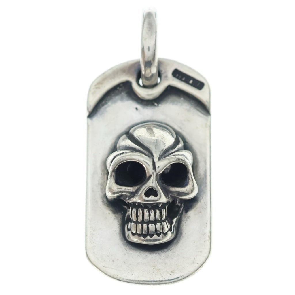 Bill Wall Leather/BWL(ビルウォールレザー) SKULL DOG TAG スカルドッグタグ ペンダントトップ シルバー
