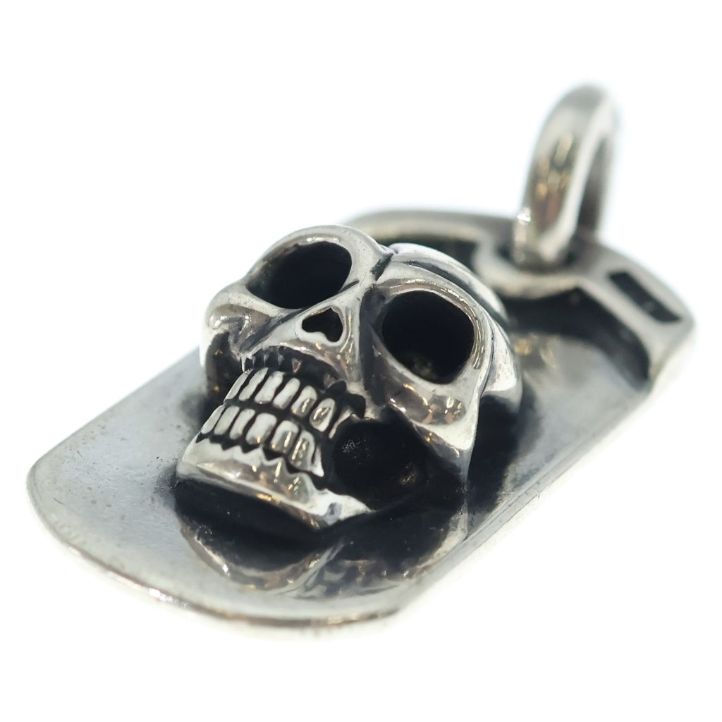 Bill Wall Leather/BWL(ビルウォールレザー) SKULL DOG TAG スカルドッグタグ ペンダントトップ シルバー