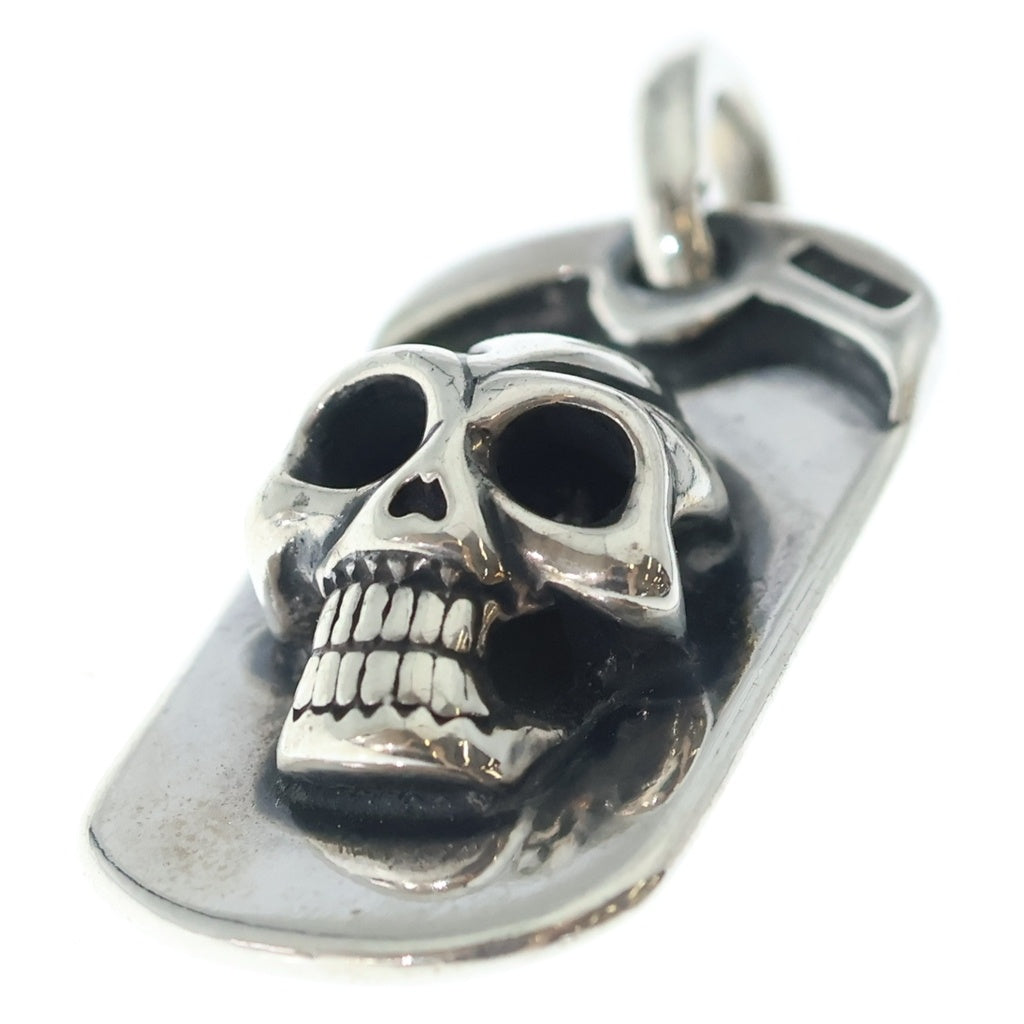 Bill Wall Leather/BWL(ビルウォールレザー) SKULL DOG TAG スカルドッグタグ ペンダントトップ シルバー レディース