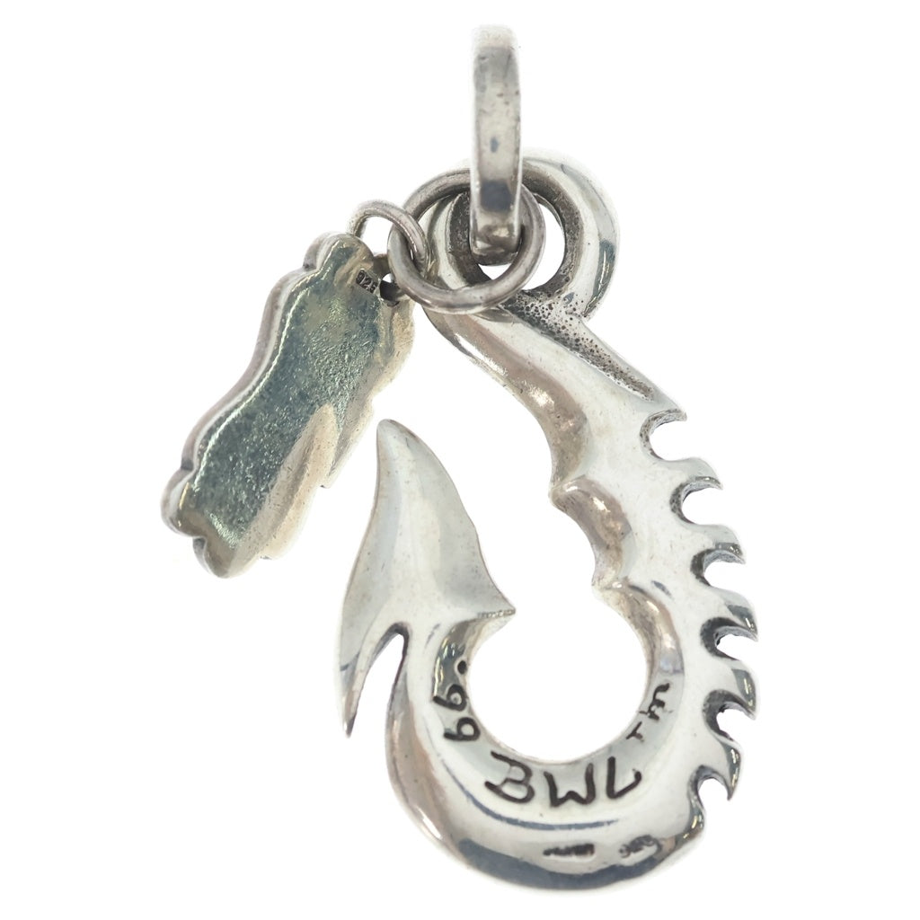 Bill Wall Leather/BWL(ビルウォールレザー) LARGE FISH HOOK PENDANT ラージフィッシュフック ペンダントトップ シルバー