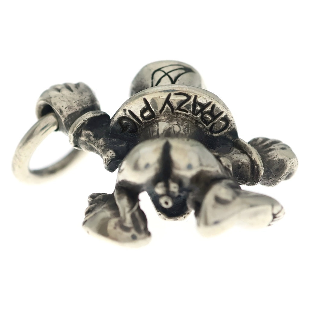 CRAZY PIG(クレイジーピッグ) CHEEKY GOMEZ CRAZY PIG MASCOT PENDANT チーキーゴメス クレイジーピッグマスコットペンダントトップ シルバー
