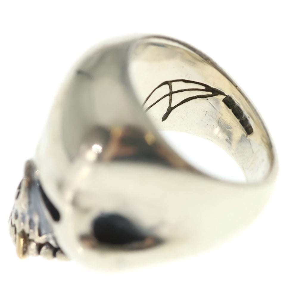 CRAZY PIG(クレイジーピッグ) LARGE EVIL SKULL RING ラージ スカルリング シルバー