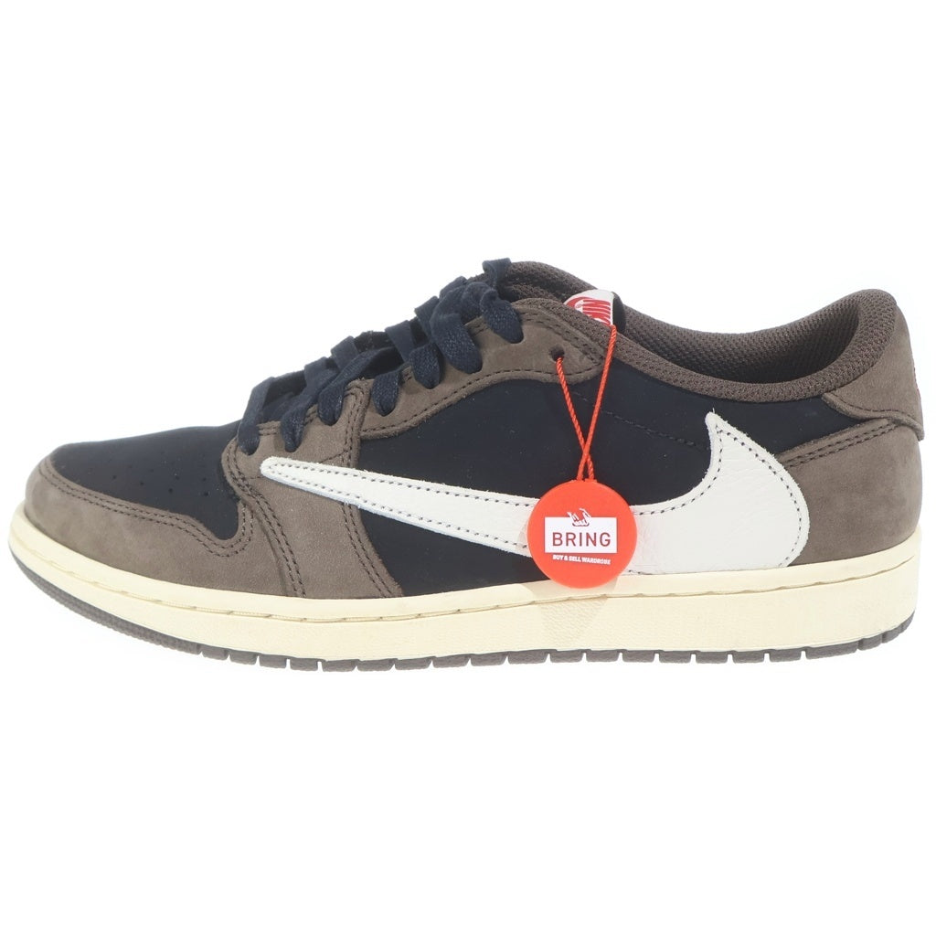 NIKE(ナイキ) ×TRAVIS SCOTT AIR JORDAN 1 LOW OG SP-T トラヴィススコット エアジョーダン ローカットスニーカー ブラウン/ブラック US9/27cm CQ4277-001