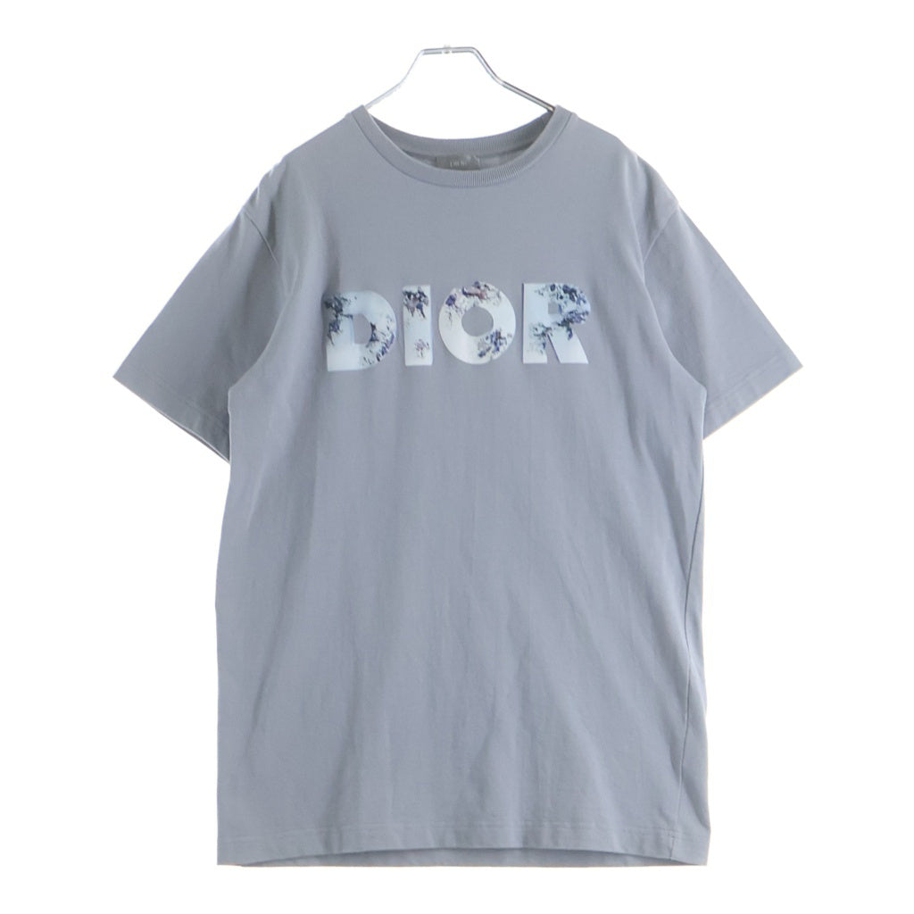 DIOR(ディオール) 20SS ×Daniel Arsham ダニエルアーシャム ロゴプリント 半袖Tシャツ カットソー グレー 023J615B0554