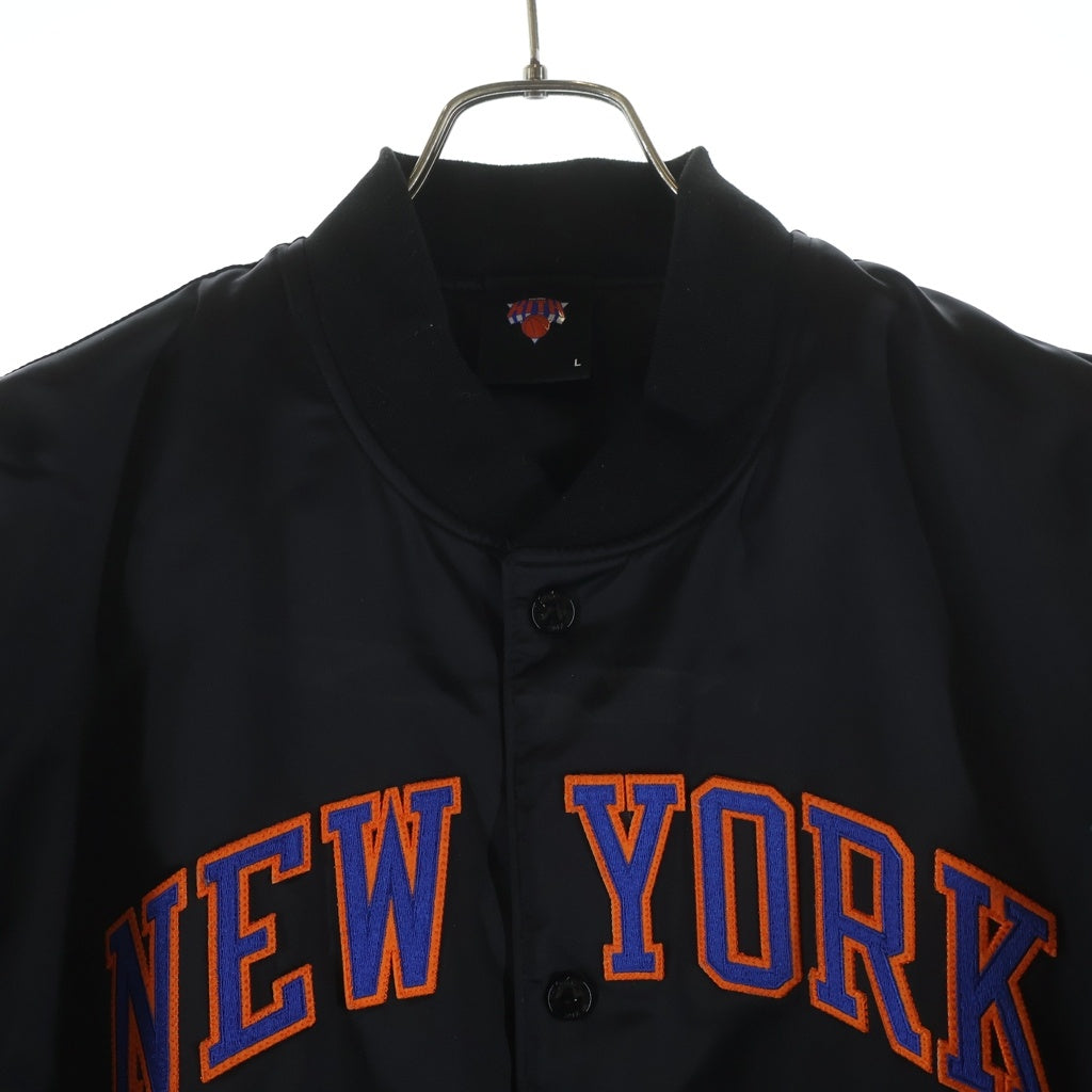 KITH(キス) Bomber Jacket フロント刺繍 ジップアップ ボンバージャケット ブラック 22-011-060-0006-4-0