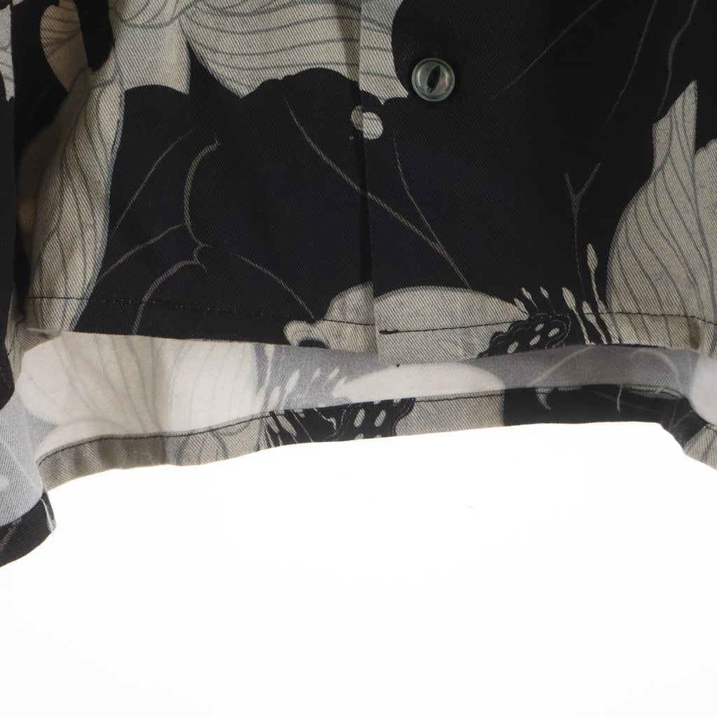 BUDSPOOL(バッズプール) × Gakkin HAWAIAN SHIRT ガッキン 総柄レーヨン 半袖シャツ ブラウン