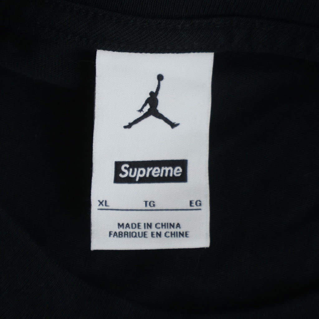 SUPREME(シュプリーム) 24AW Jordan Biggie S/S Top ジョーダン ビギー クルーネック 半袖Tシャツ カットソー ブラック HJ8385-010