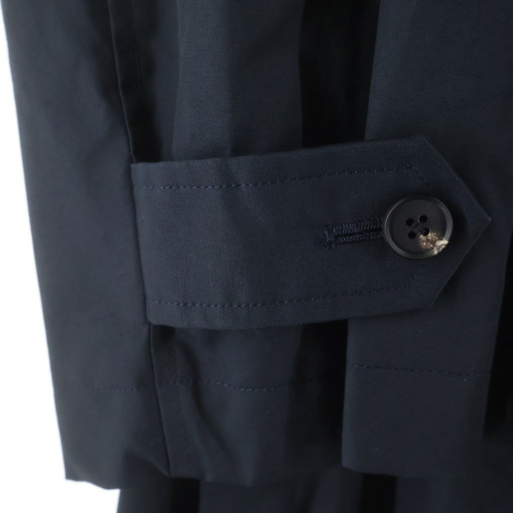 Stein(シュタイン) 23SS OVERLAPPED BALMACAAN COAT オーバーラップ バルマカーンコート ネイビー ST.481-1