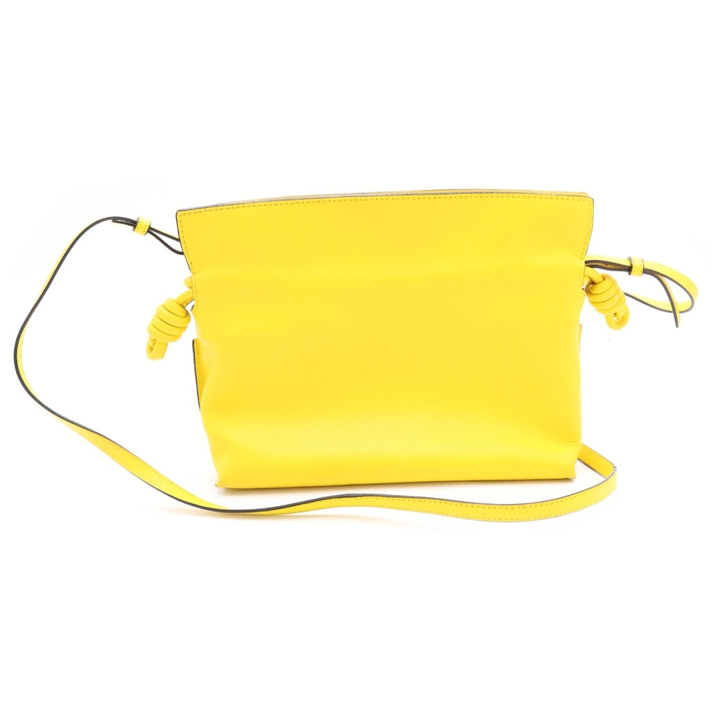 LOEWE(ロエベ) Mini Flamenco Clutch In Nappa フラメンコ ミニ ナパ カーフスキン ショルダーバッグ イエロー A411FC2X17 レディース