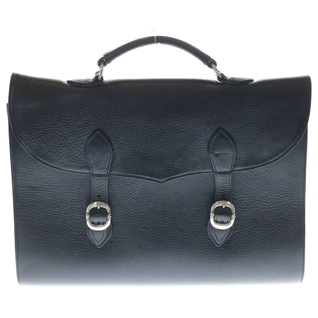 CHROME HEARTS(クロムハーツ) BRIEFCASE ガンスリンガー レザー ブリーフケース ビジネス ハンドバッグ ブラック