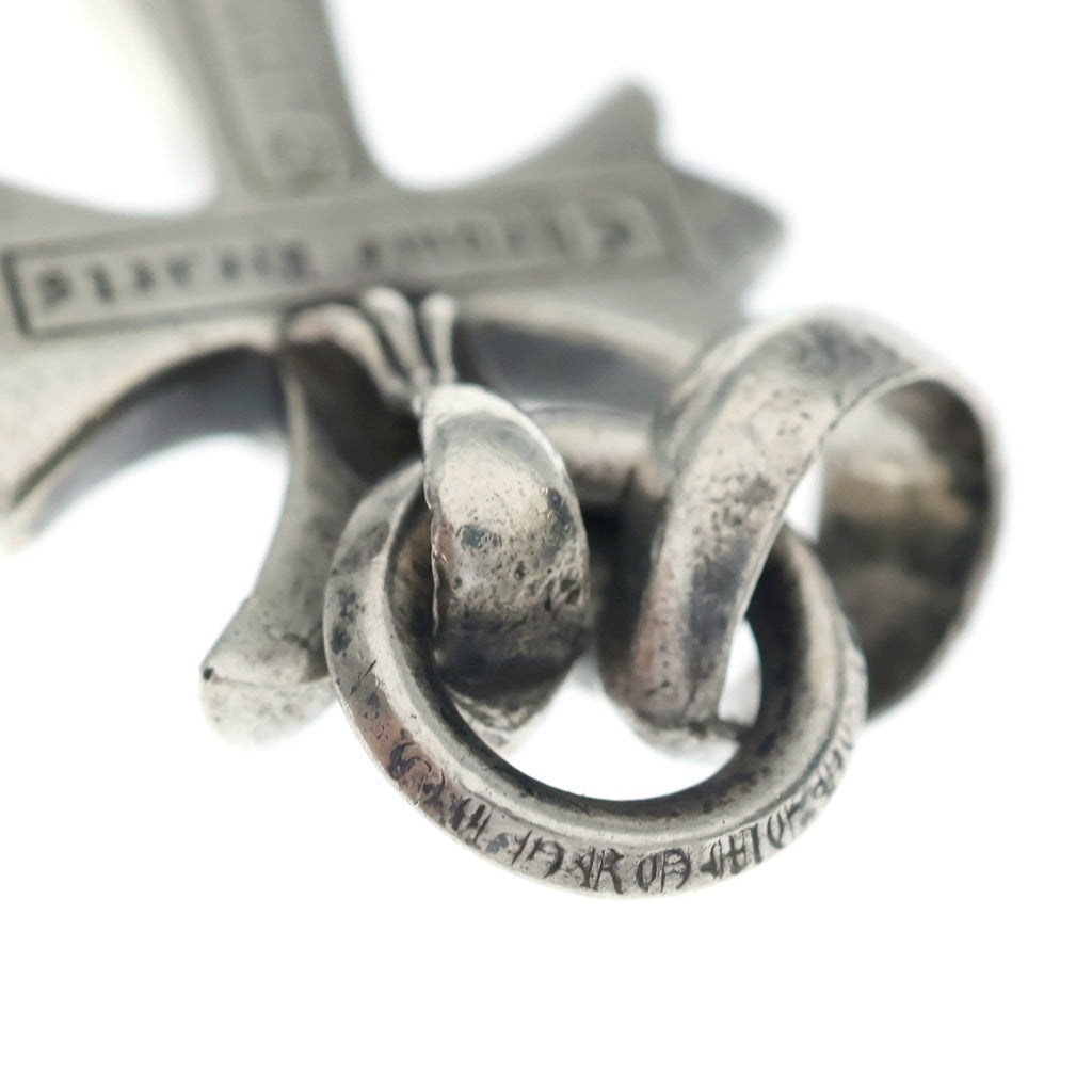 CHROME HEARTS(クロムハーツ) CH CRS SML W/BALE Wベイル スモールCHクロス ペンダントトップ シルバー BCA218