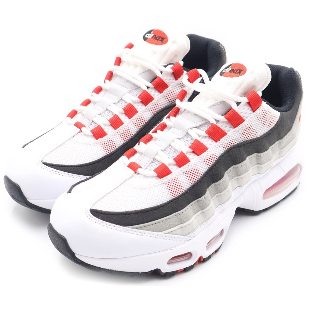 NIKE(ナイキ) AIR MAX 95 BIG BUBBLE PREMIUM エア マックス 95 ビッグバブル プレミアム ローカットスニーカー レディース ホワイト/レッド US6.5/24.5cm IB7862-100