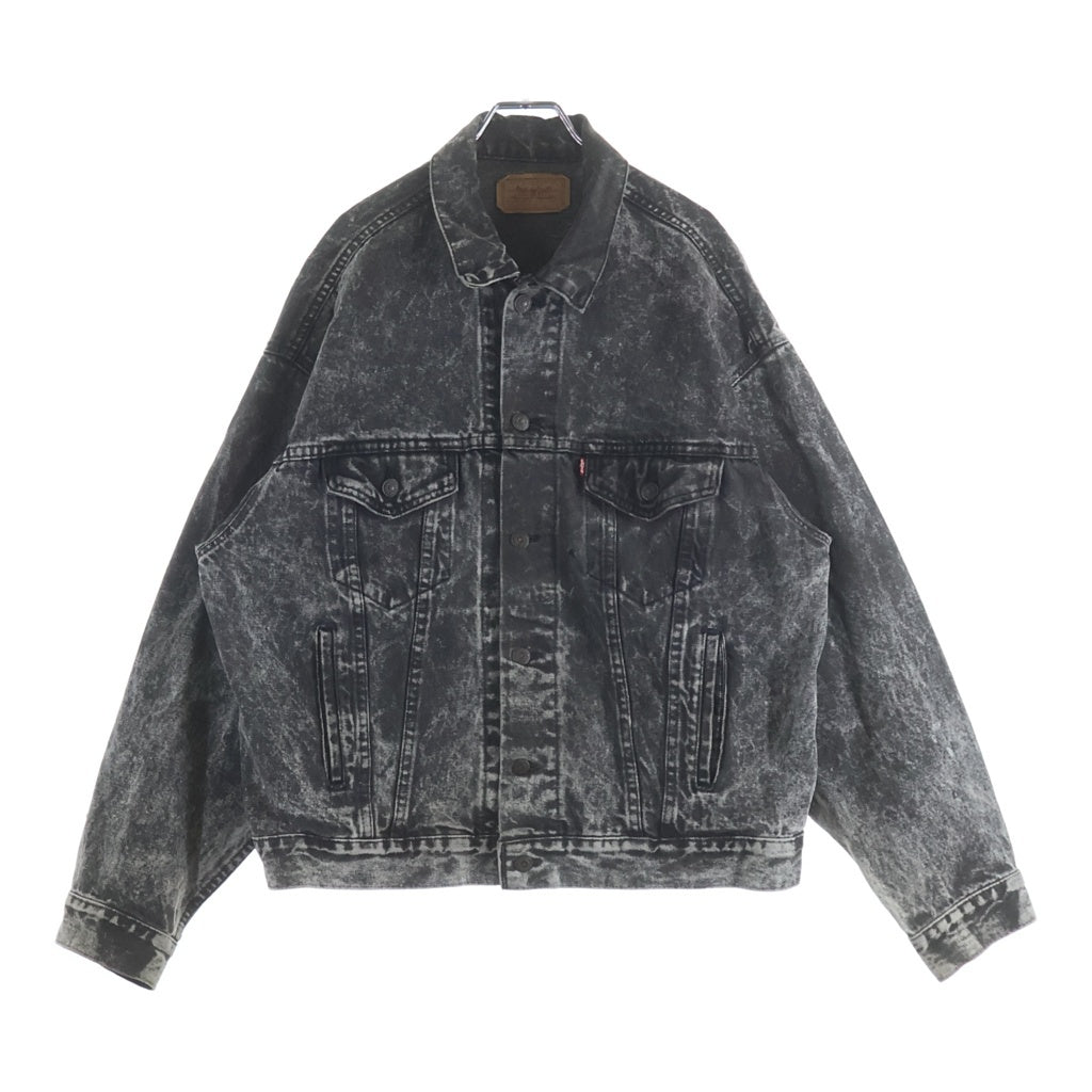 Levi's(リーバイス) 80-90s VINTAGE 70505-0253 4th DENIM TRUCKER JACKET ボタン裏刻印523 スモールe ケミカルウォッシュ デニムトラッカージャケット ブラック