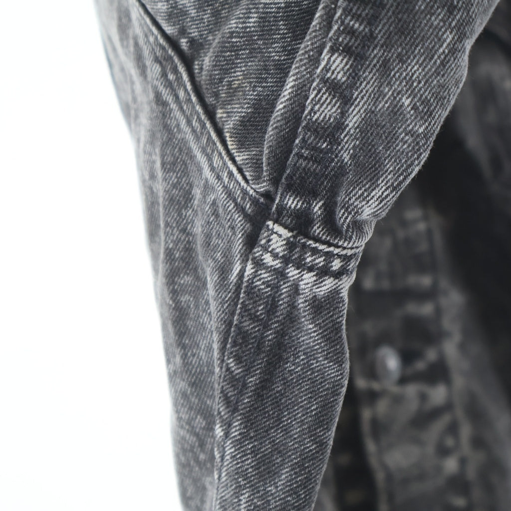 Levi's(リーバイス) 80-90s VINTAGE 70505-0253 4th DENIM TRUCKER JACKET ボタン裏刻印523 スモールe ケミカルウォッシュ デニムトラッカージャケット ブラック