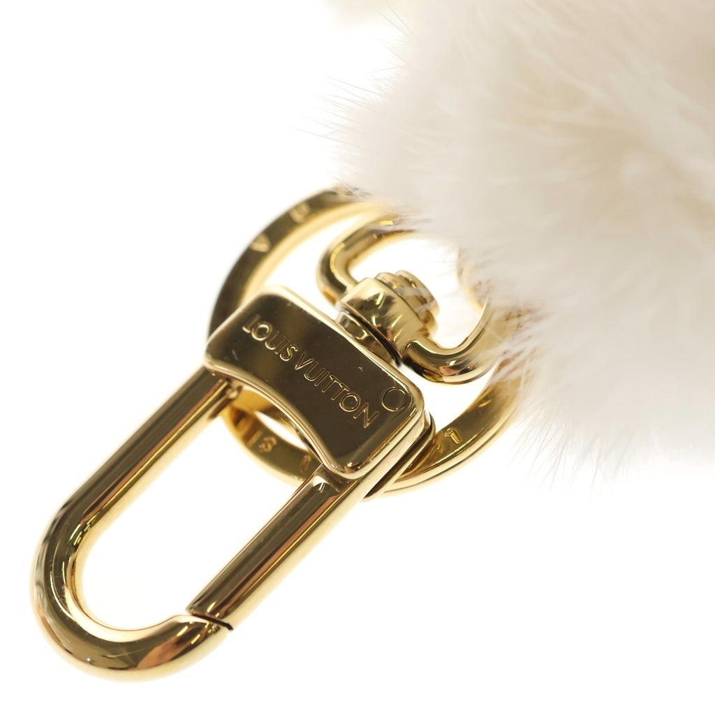 LOUIS VUITTON(ルイヴィトン) ヴィヴィエンヌ ファーブロン キーチャーム キーホルダー ホワイト/ブラウン M02300 CX2285 レディース