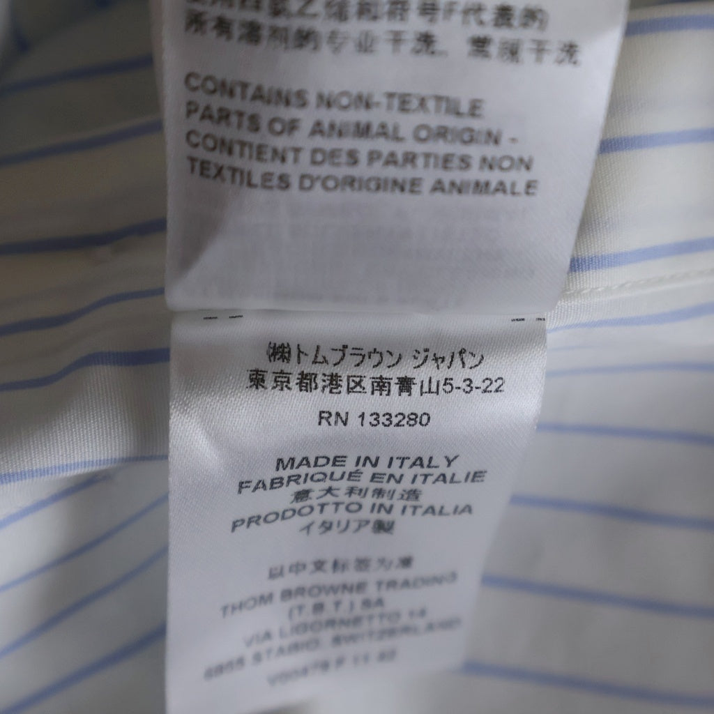 THOM BROWNE(トムブラウン) CLASSIC LONG SLEEVE ROUND COLLAR SHIRT