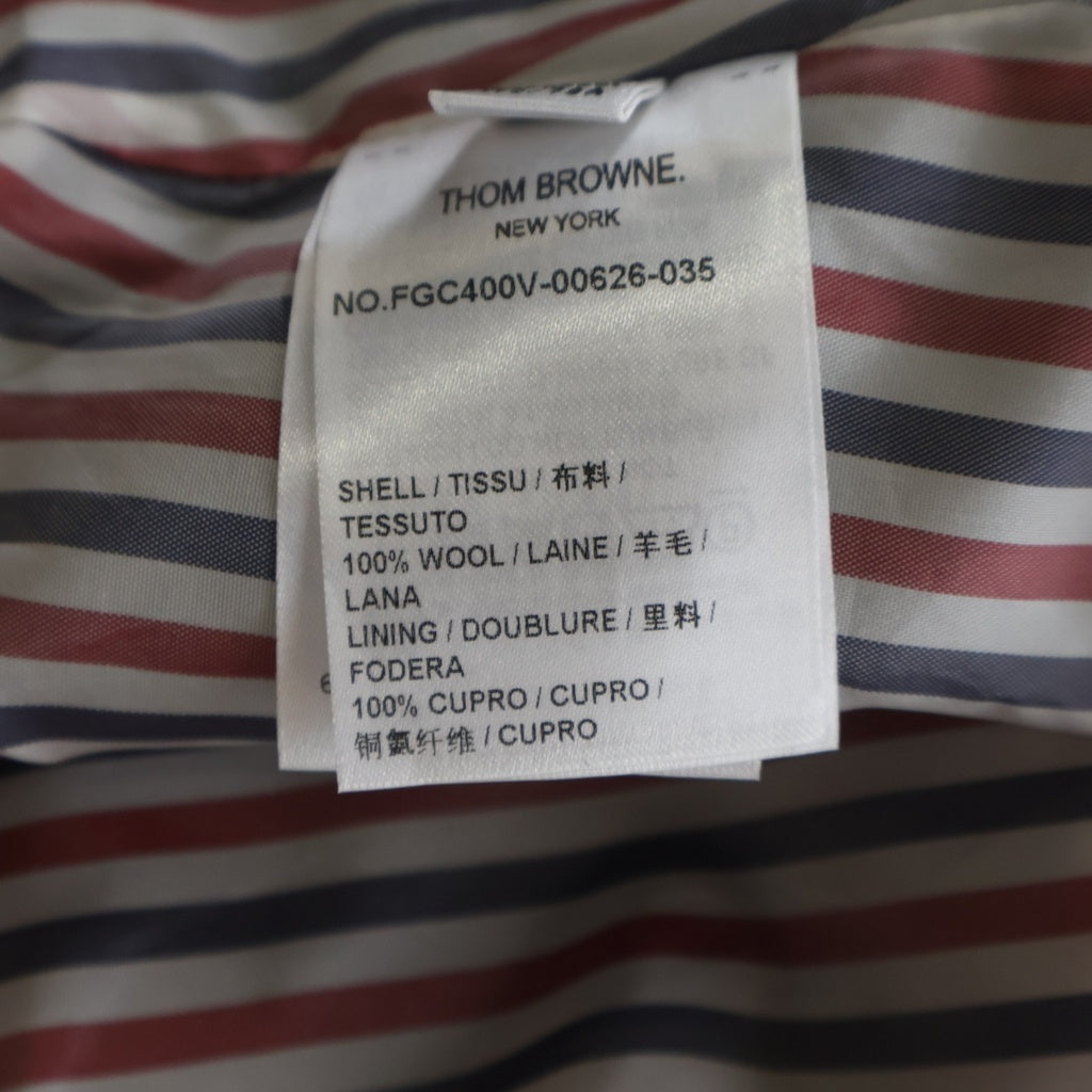 THOM BROWNE(トムブラウン) TWILL MIDI PLEATED SKIRT ツイル プリーツ ミディスカート グレー レディース FGC400V-00626-035