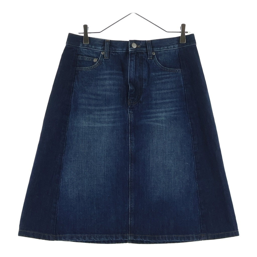 MARC JACOBS(マークジェイコブス) NAVY BLUE DENIM SKIRT バイカラー ジップアップ デニムスカート インディゴ レディース 2F5RSK050D02-480