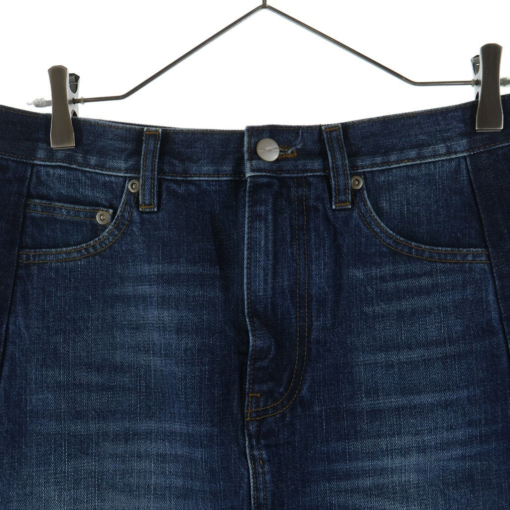 MARC JACOBS(マークジェイコブス) NAVY BLUE DENIM SKIRT バイカラー ジップアップ デニムスカート インディゴ レディース 2F5RSK050D02-480