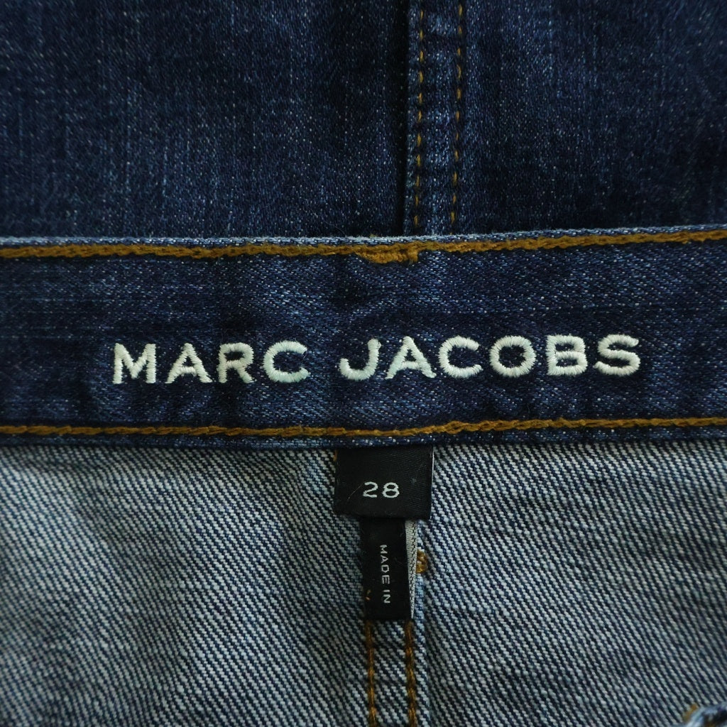 MARC JACOBS(マークジェイコブス) NAVY BLUE DENIM SKIRT バイカラー ジップアップ デニムスカート インディゴ レディース 2F5RSK050D02-480