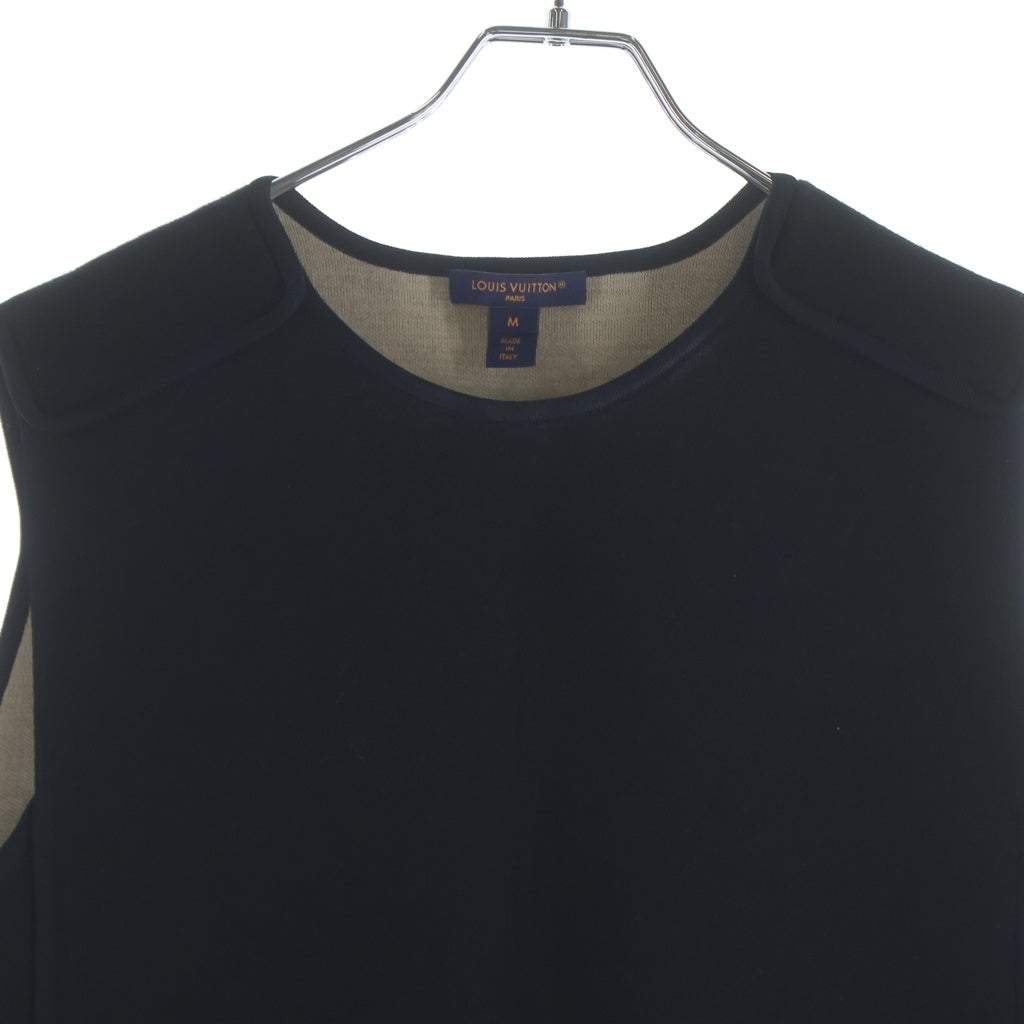 LOUIS VUITTON(ルイヴィトン) モノグラム ノースリーブ ニットワンピース ブラック レディース RW261WW XKH FUKD02