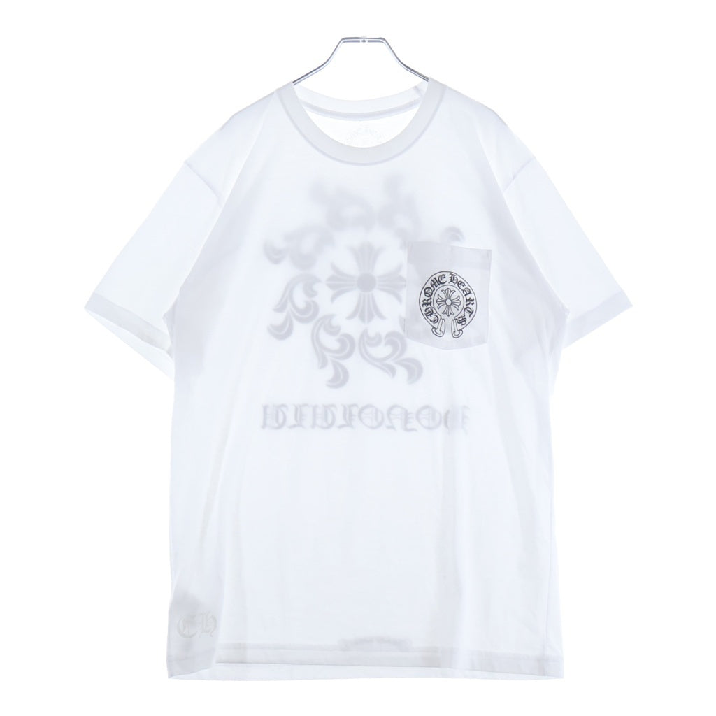 CHROME HEARTS(クロムハーツ) CH T-SHRT LTD ホノルル限定 CHプラスプリント クルーネック半袖Tシャツ カットソー ホワイト