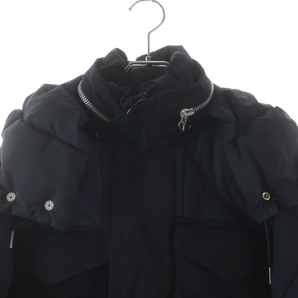Sacai(サカイ) 21AW マルチポケット パデッドブルゾンジャケット ブラック/ネイビー 21-02644M