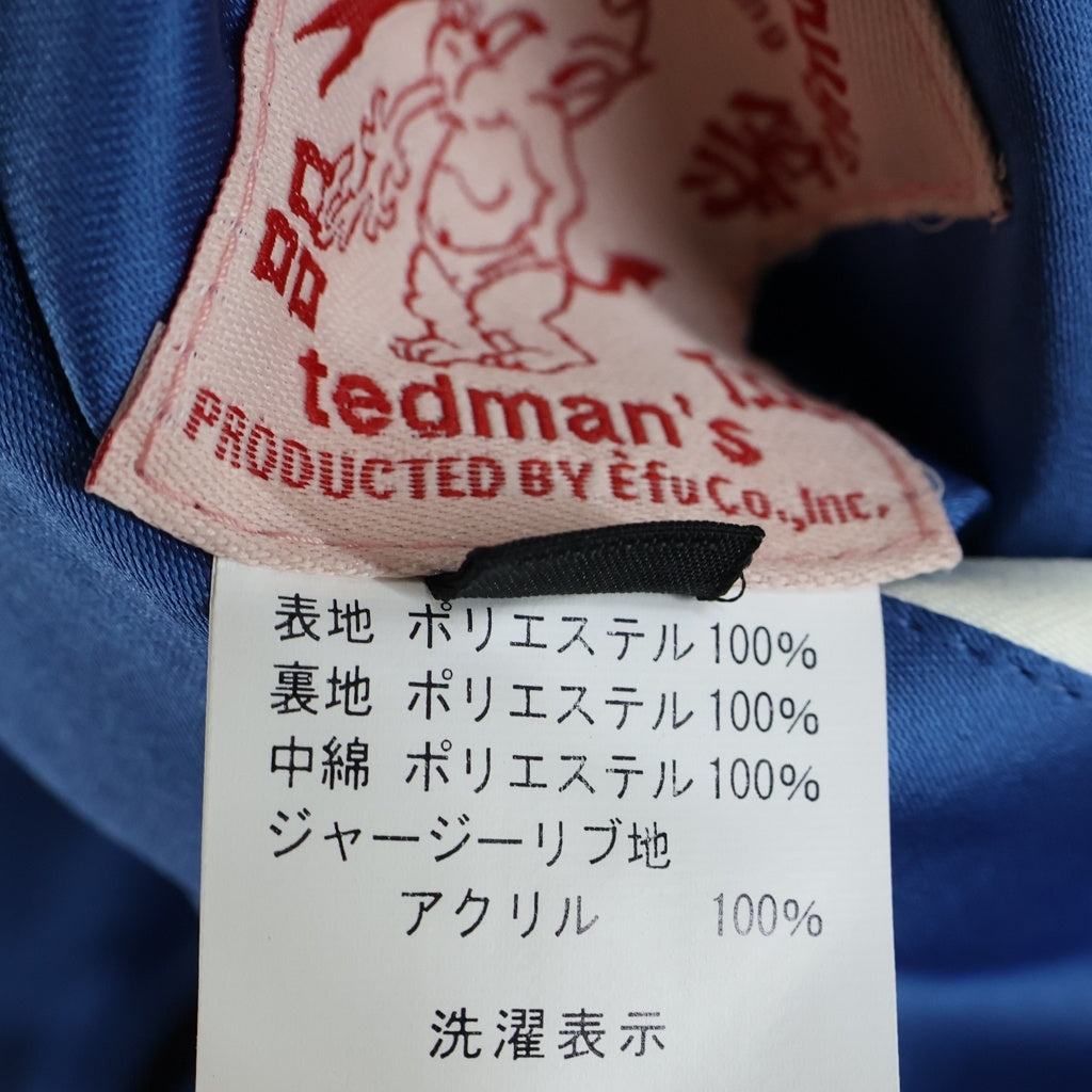 TEDMAN TED COMPANY(テッドマン テッドカンパニー) Reversible varsity jacket デビル刺繍入り リバーシブル バーシティジャケット ブラック/ブルー