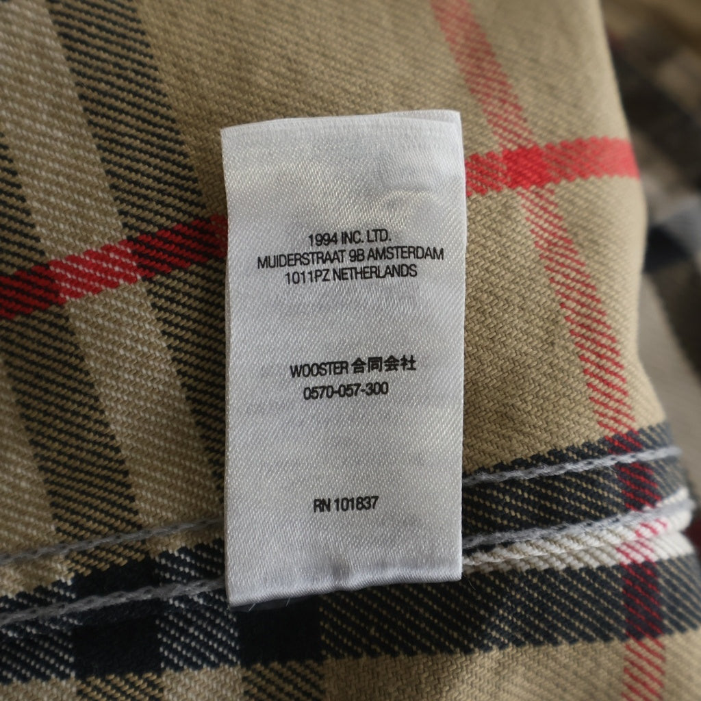 SUPREME(シュプリーム) × BURBERRY 22SS Denim Trucker Jacket バーバリー デニムトラッカージャケット ブラウン