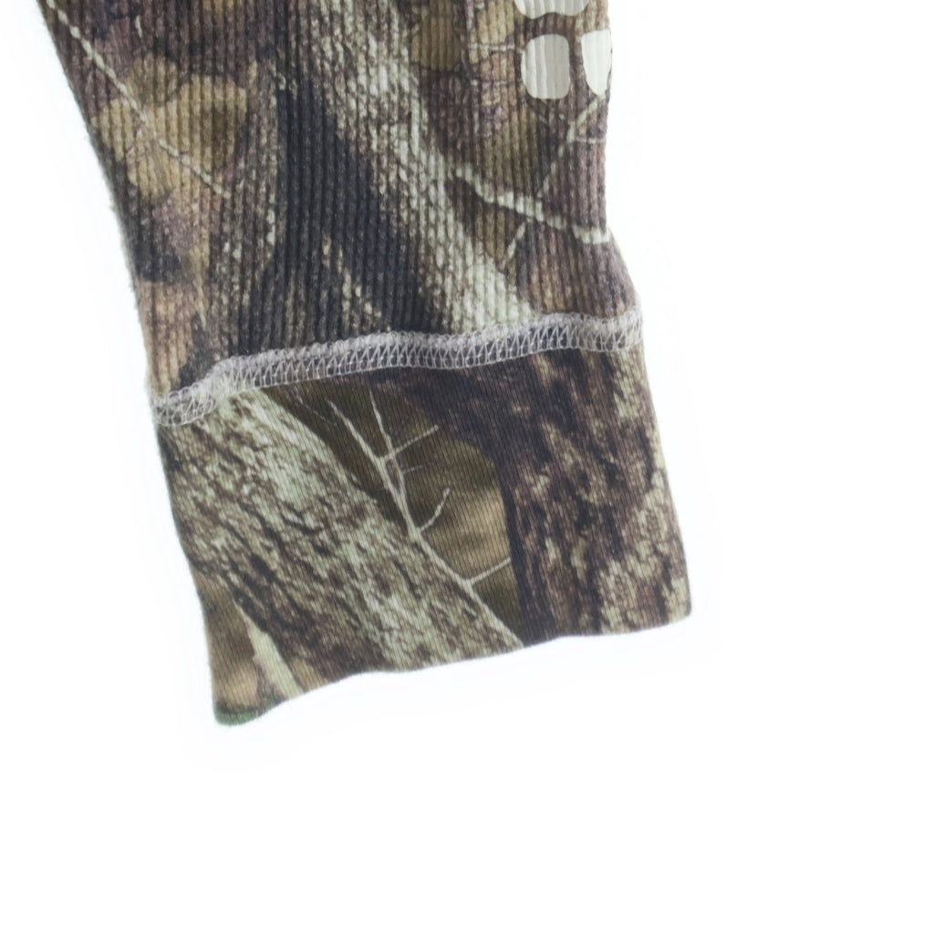SUPREME(シュプリーム) 24SS ×Hanes Bones Thermal Crew Camo ヘインズ ボーンズ サーマル 長袖シャツ クルーネック カットソー カーキ