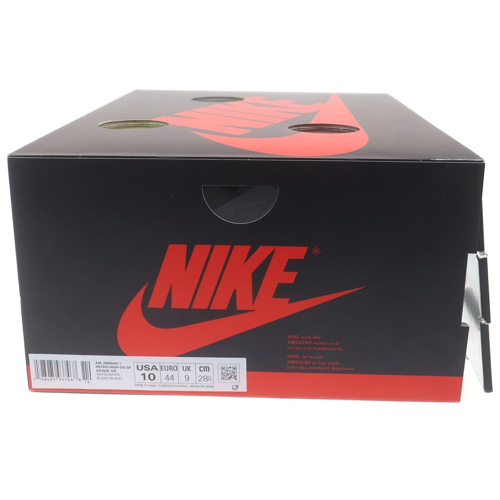 NIKE(ナイキ) ×V.A.A AIR JORDAN 1 RETRO HIGH OG ALASKA AA3834-100 エアジョーダン1 ヴァージルアブローアーカイブ アラスカ ハイカットスニーカー US10/28.0cm ホワイト