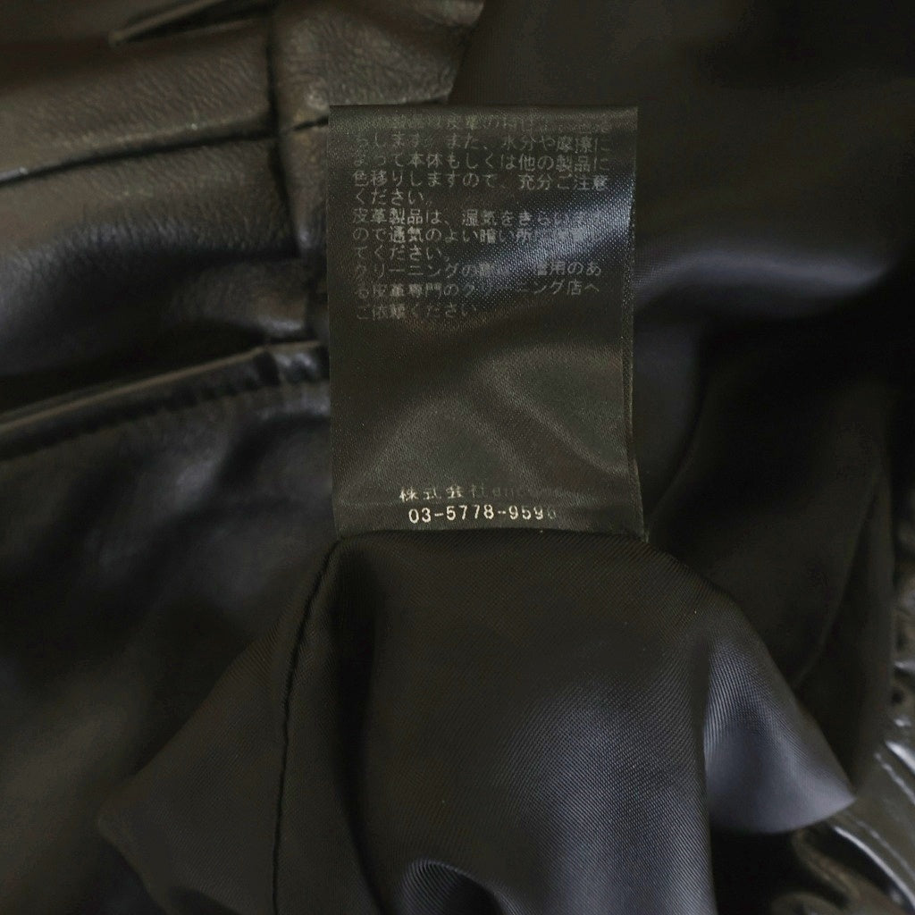 Stein(シュタイン) 25AW SHEEP LEATHER EASY TROUSERS シープスキン レザー イージートラウザーズ パンツ ブラック ST.1221