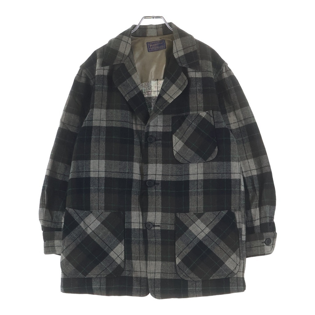 PENDLETON(ペンドルトン) VINTAGE 60S 3B Wool Jacket オンブレチェック ウールテーラードジャケット ブラウン/グレー