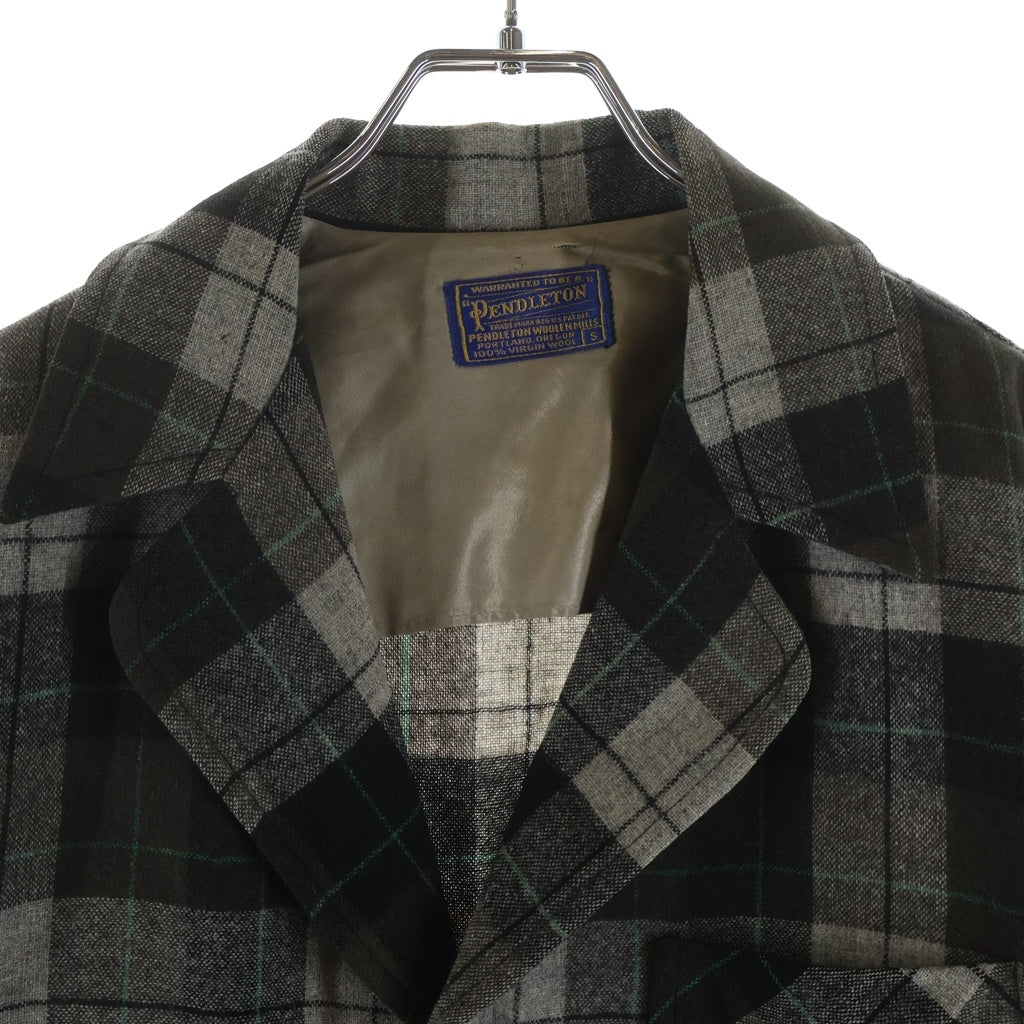 PENDLETON(ペンドルトン) VINTAGE 60S 3B Wool Jacket オンブレチェック ウールテーラードジャケット ブラウン/グレー