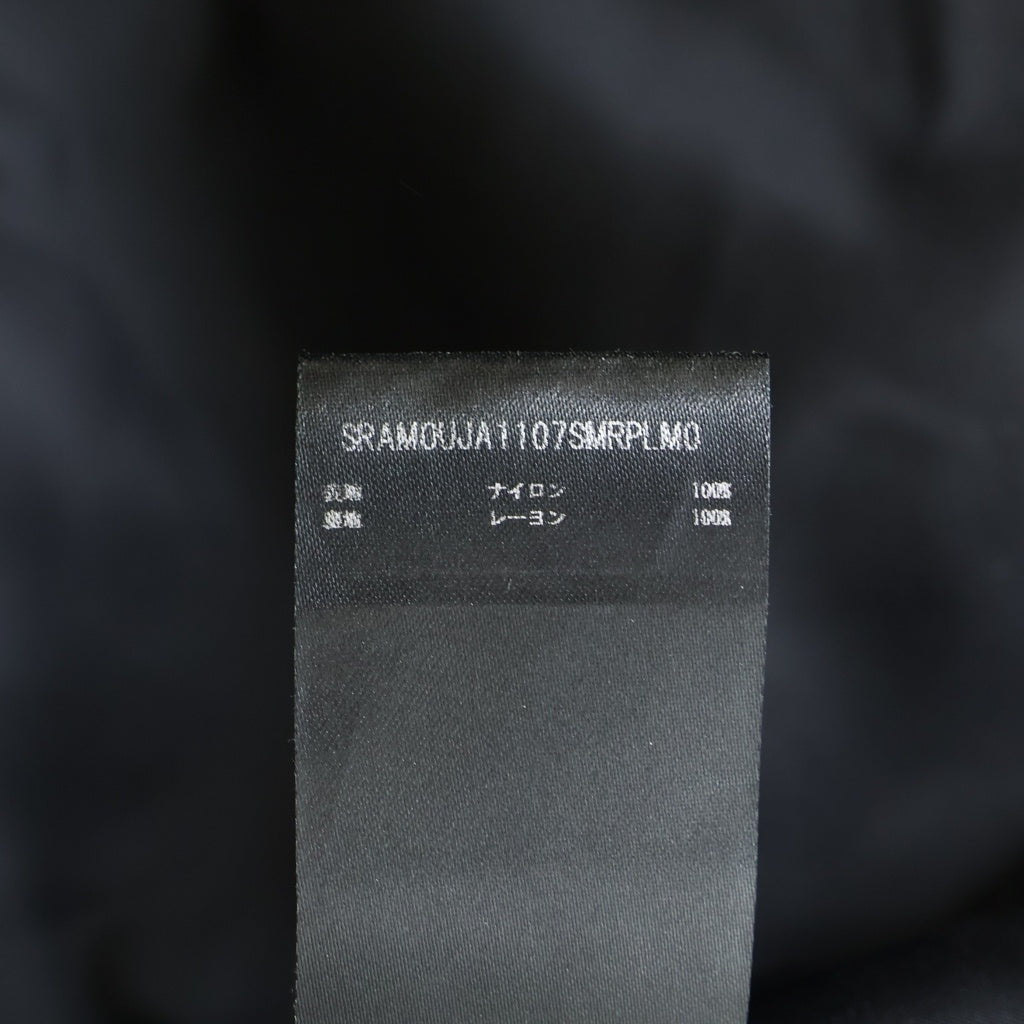 AMIRI(アミリ) HOLLYWOOD JACKET ハリウッド ロゴワッペン ナイロン トラックジャケット ブラック